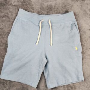 Polo Ralph Lauren Men's Small Fleece Shorts Drawstring Pockets Yellow Pony WOW